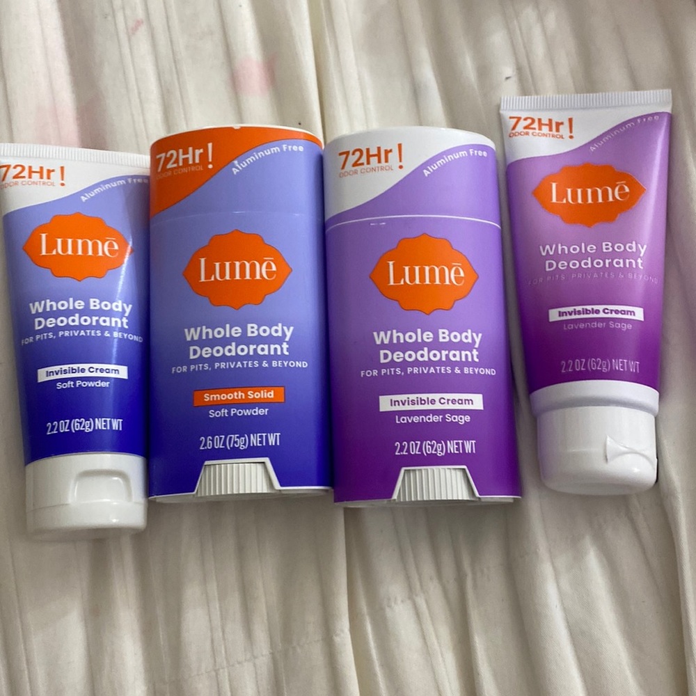 Bundle of 4LUME, whole body, deodorant, invisible, cream/smooth solid